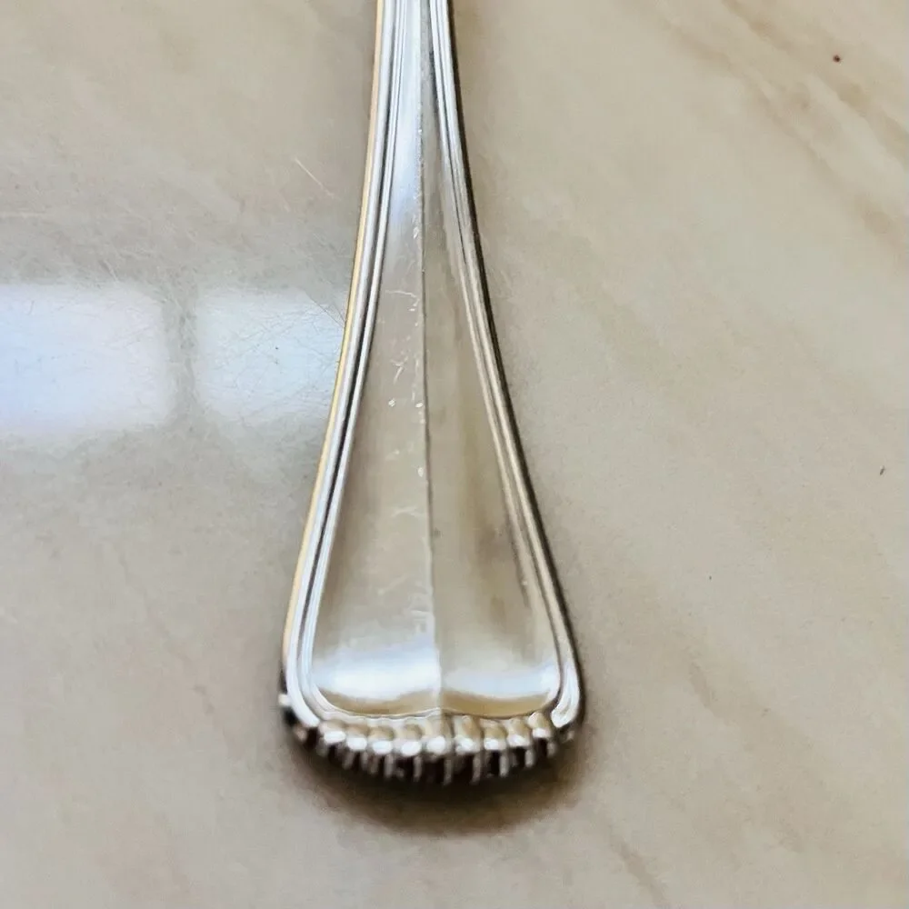 VTG TOWLE Hamilton Stainless Germany Soup Spoon 7” Satin Hdl Glossy Bwl 18/8